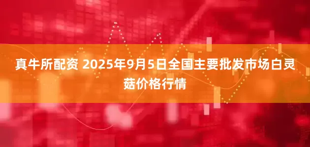 真牛所配资 2025年9月5日全国主要批发市场白灵菇价格行情